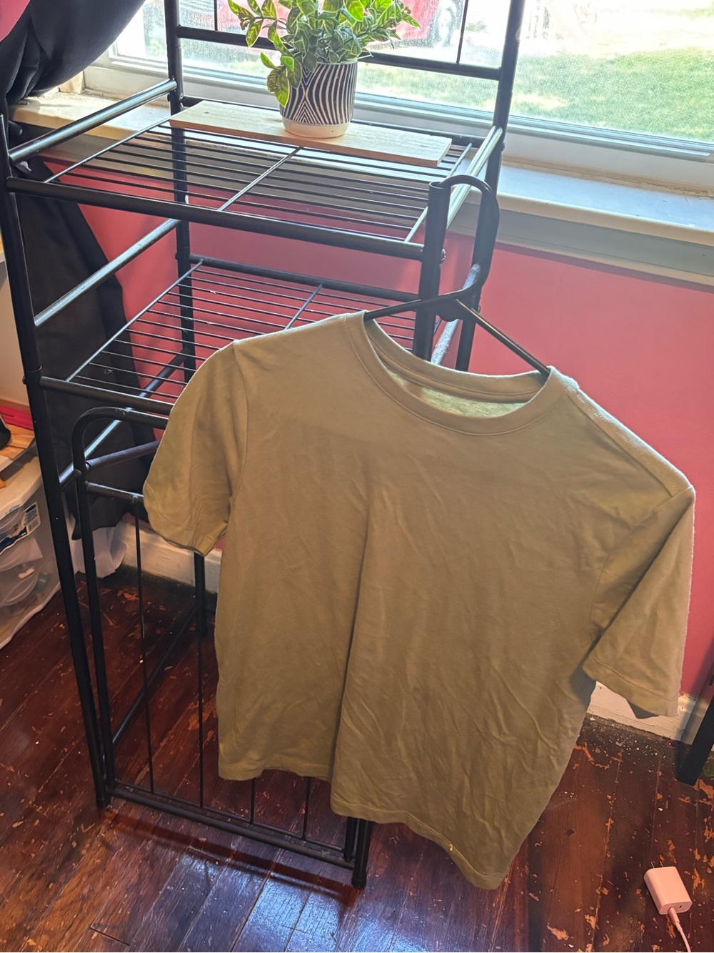 wonder nation Olive Crew Neck Short Sleeve Tee